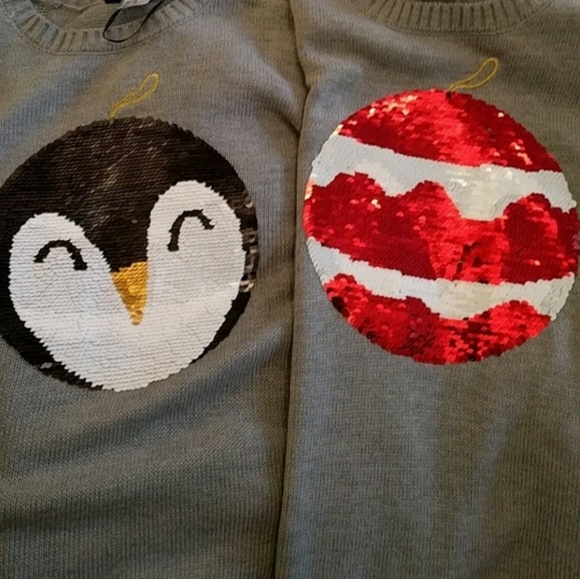 reversible sequin sweater